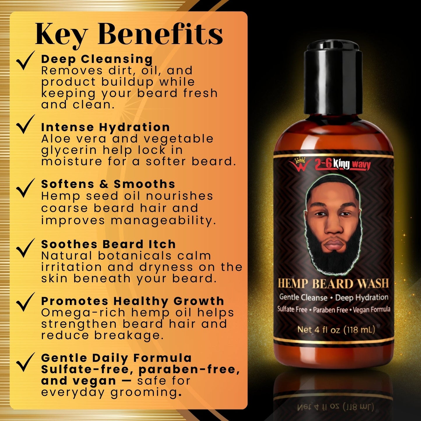 Premium Beard Care Beard care kit 26 King Wavy Merch, LLC