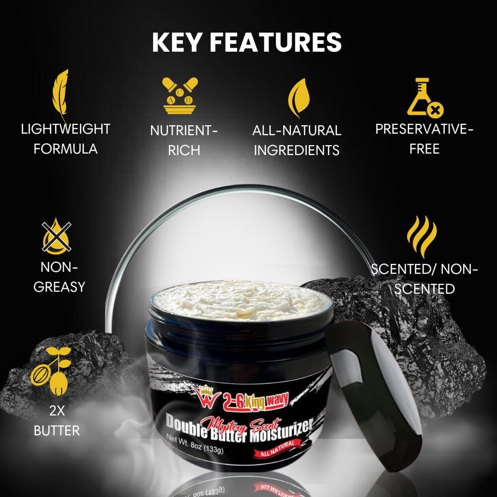 (NEW) Double Butter Moisturizer 8oz (Available Every 26th Day of the month! Only make 50) Wave Natural Products 26 King Wavy Merch, LLC