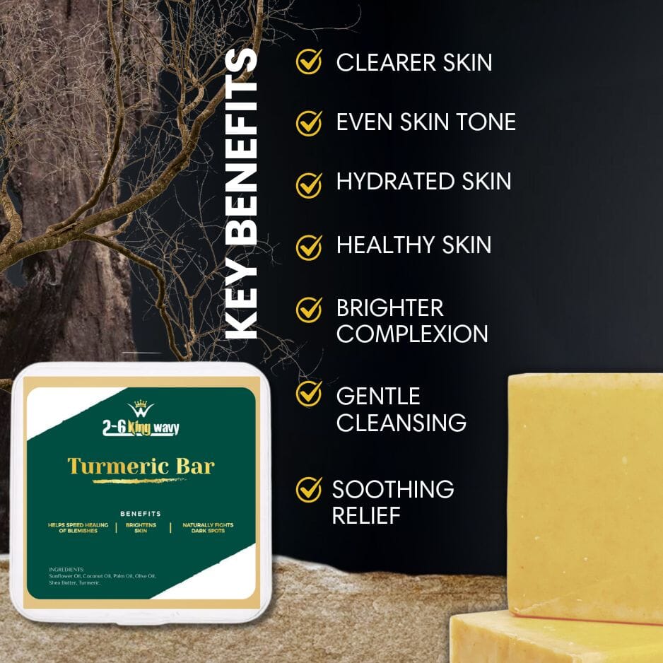 Turmeric Face Bar Dark Spot Removal 26 King Wavy Merch, LLC