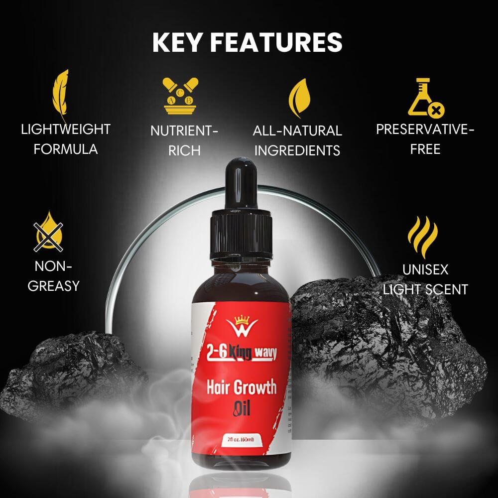 Hair Growth Oil 2oz Premium Quality Wave Natural Products 26 King Wavy Merch, LLC