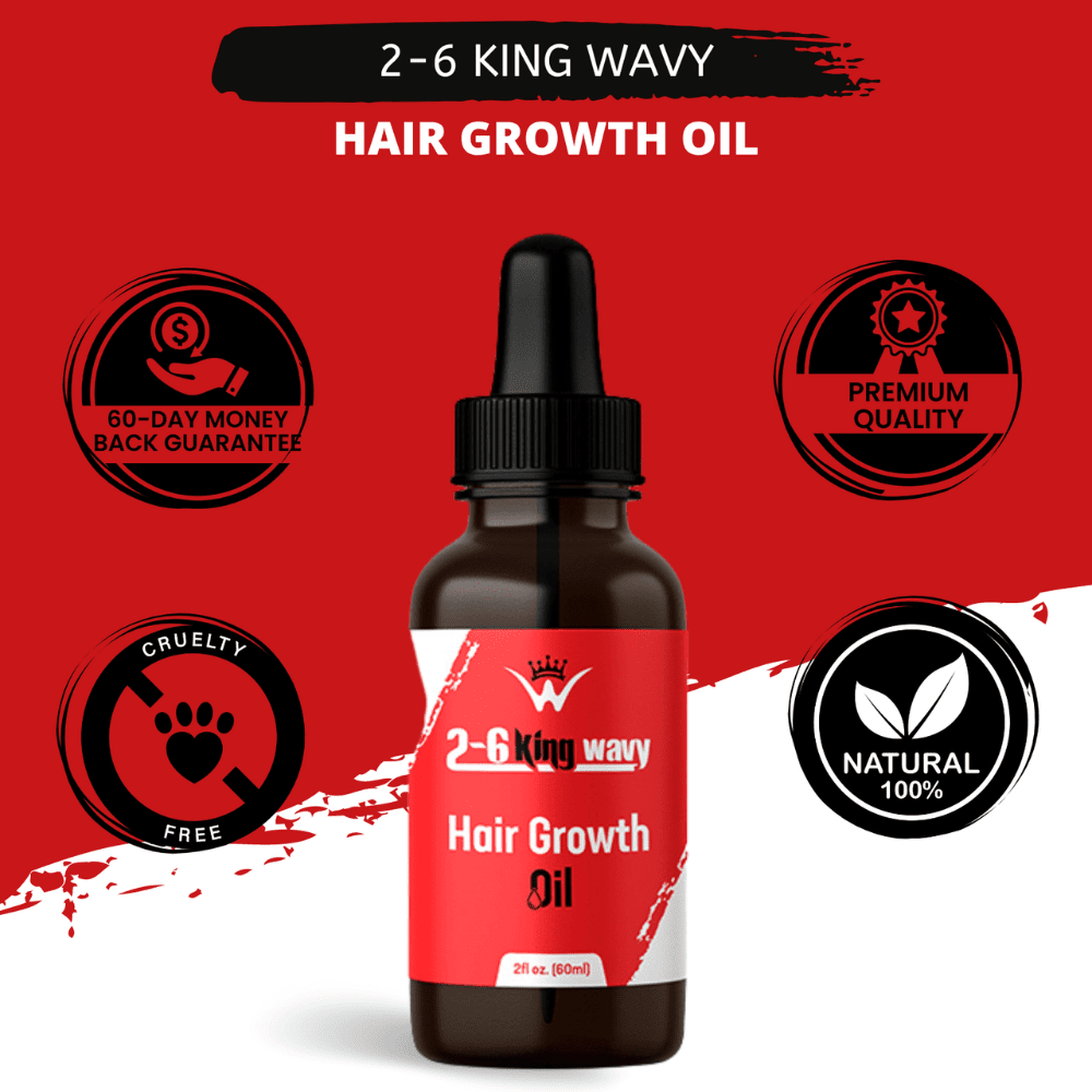 Hair Growth Oil 2oz Premium Quality Wave Natural Products 26 King Wavy Merch, LLC