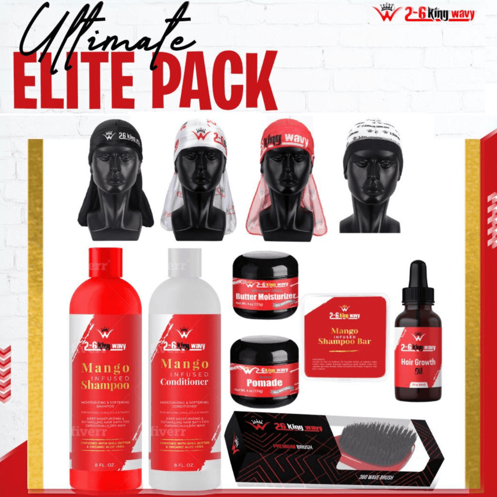 Ultimate 2-6 King Wavy Elite Pack Premium Quality Wave Natural Products 26 King Wavy Merch, LLC
