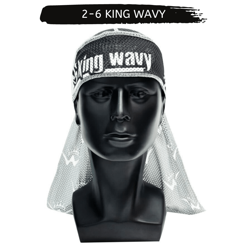 Mesh DuRag (Wash n Style) Premium Quality Mesh Durag 26 King Wavy Merch, LLC Black