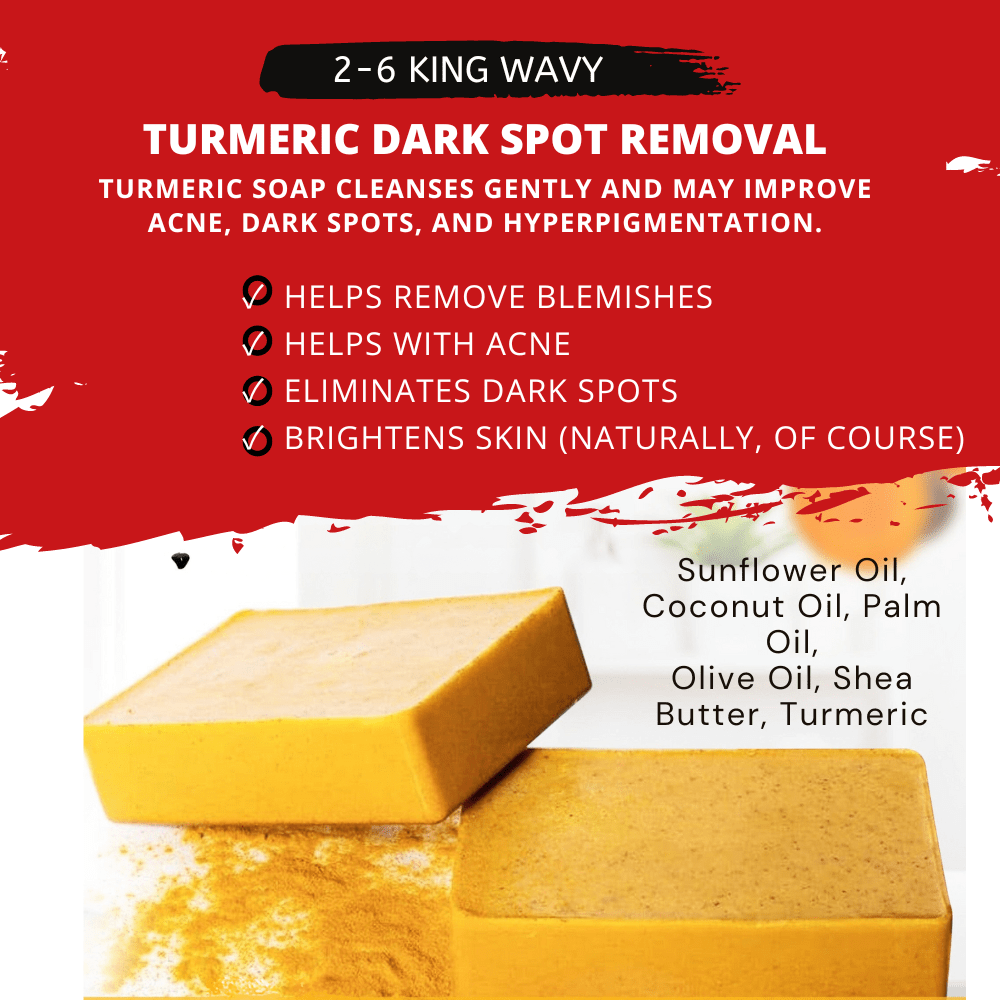 Turmeric Face Bar Dark Spot Removal 26 King Wavy Merch, LLC