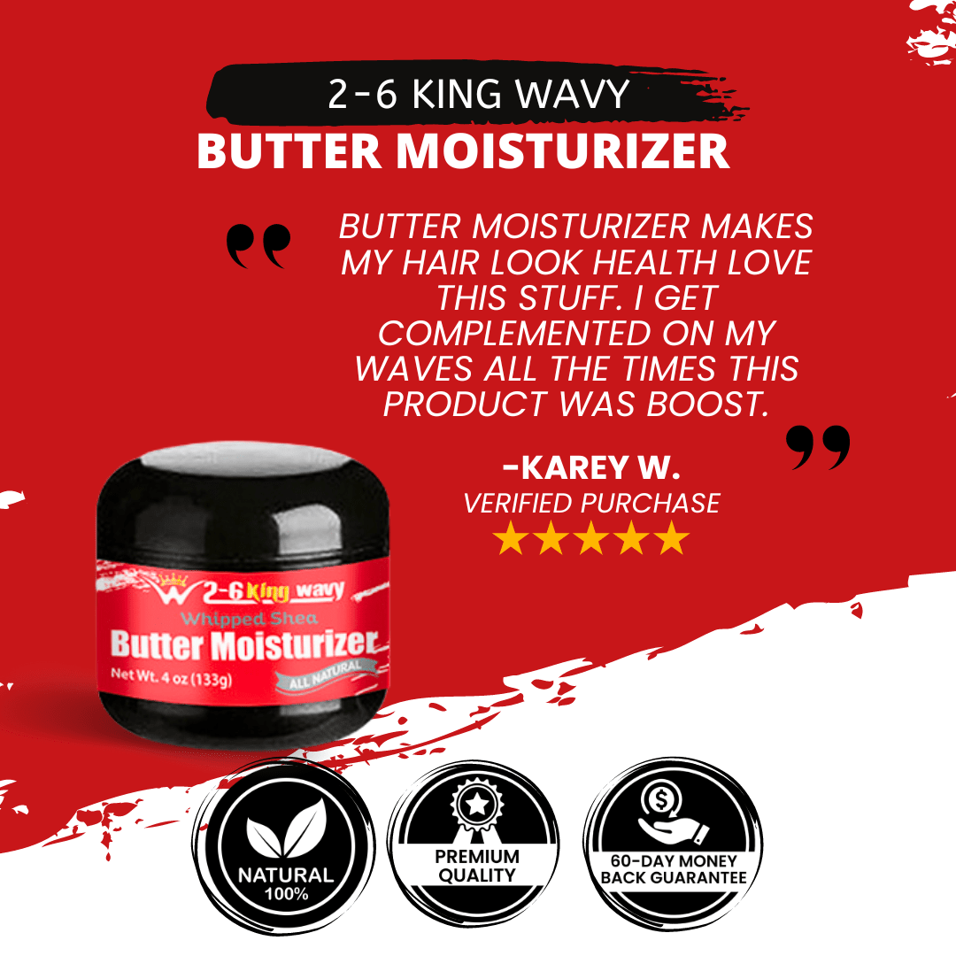Whipped Shea Butter Moisturizer 4oz Wave Natural Products 26 King Wavy Merch, LLC