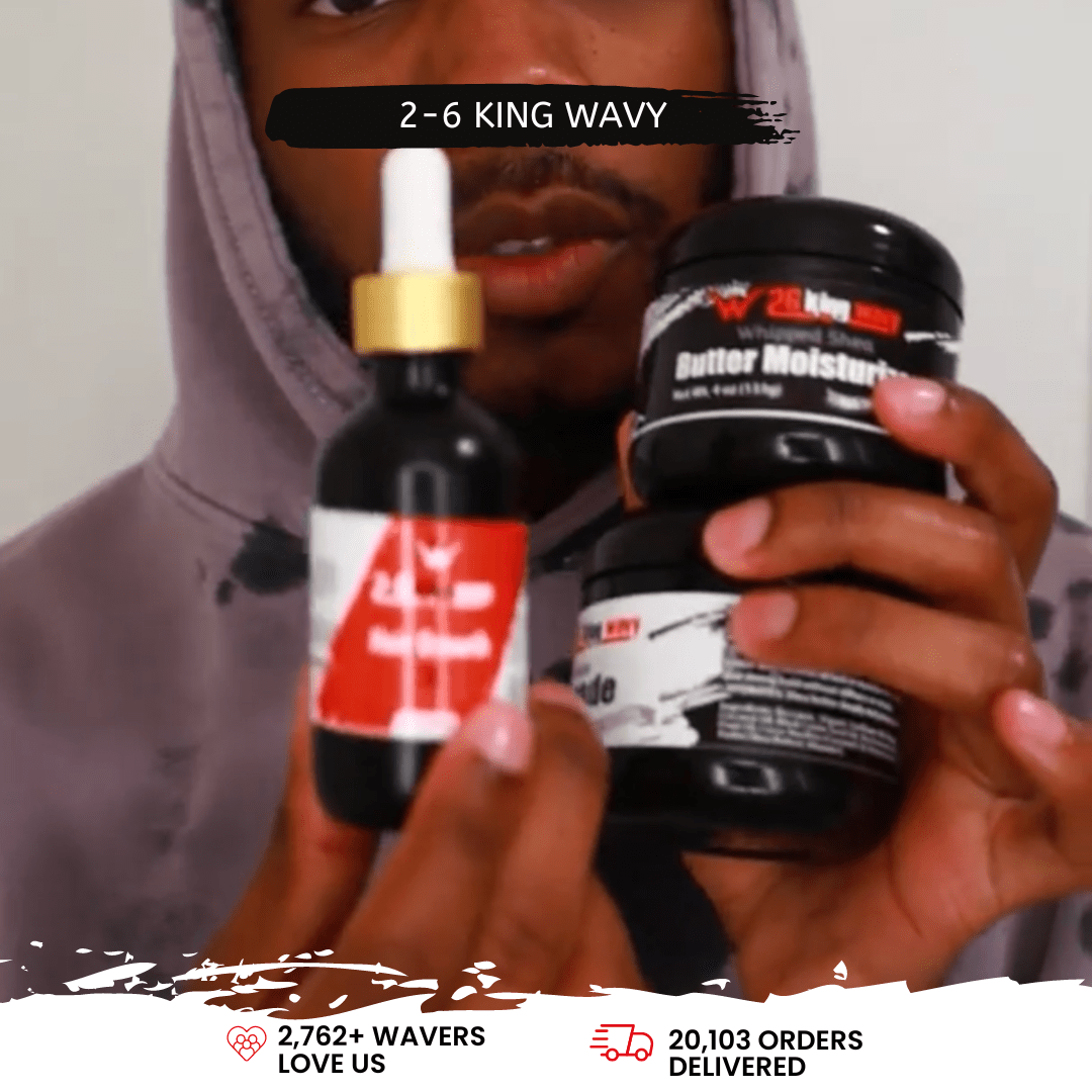 2-6 King Wavy Product Junkie Pack - Natural Hair Care Essentials Wave Natural Products - Kit 26 King Wavy Merch, LLC