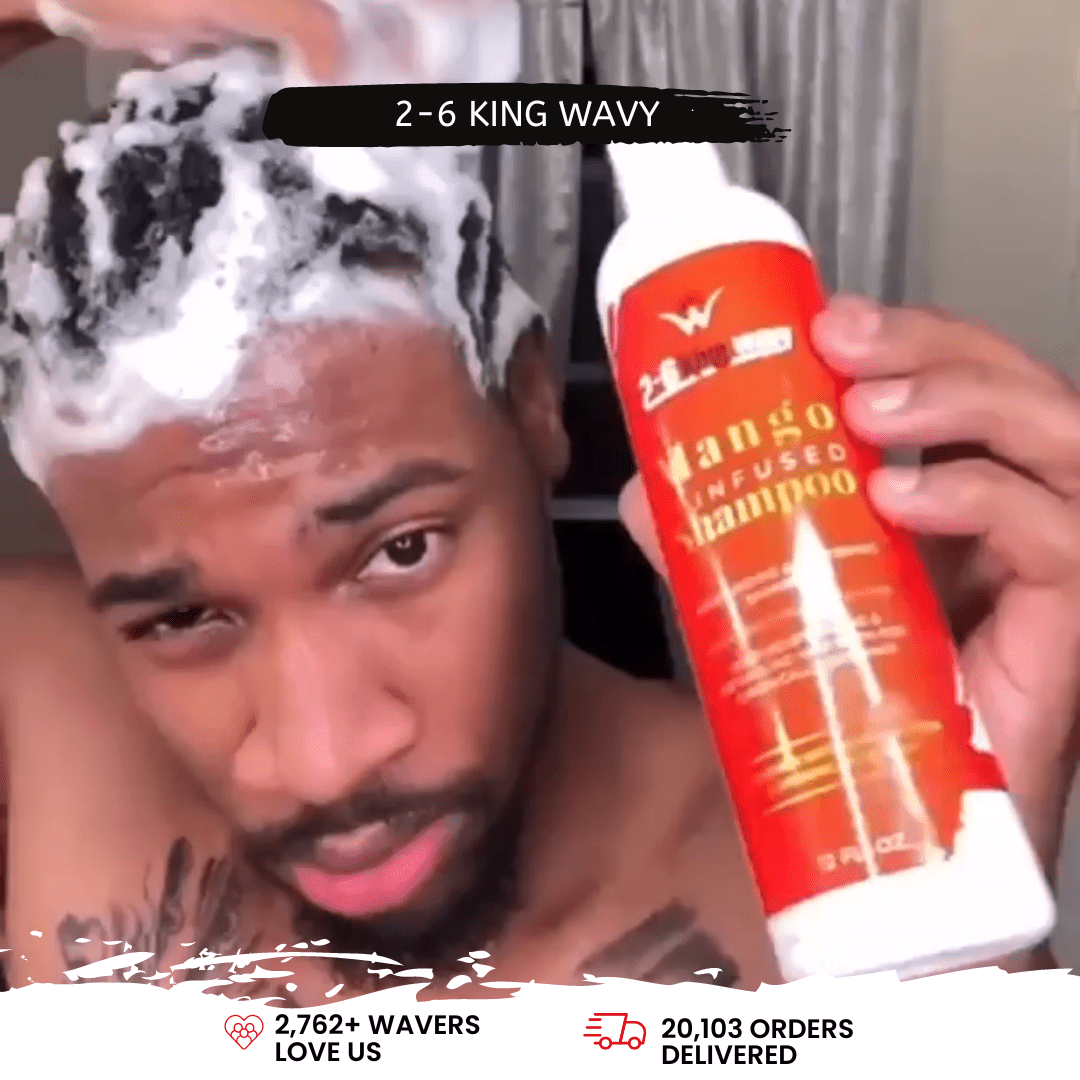 Infused Mango Shampoo 12 FL OZ Premium Quality Wave Natural Products 26 King Wavy Merch, LLC