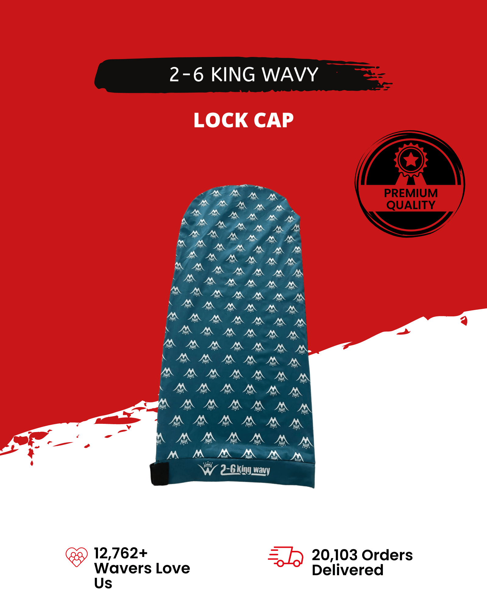 LOC Cap Premium Quality Durag 26 King Wavy Merch, LLC