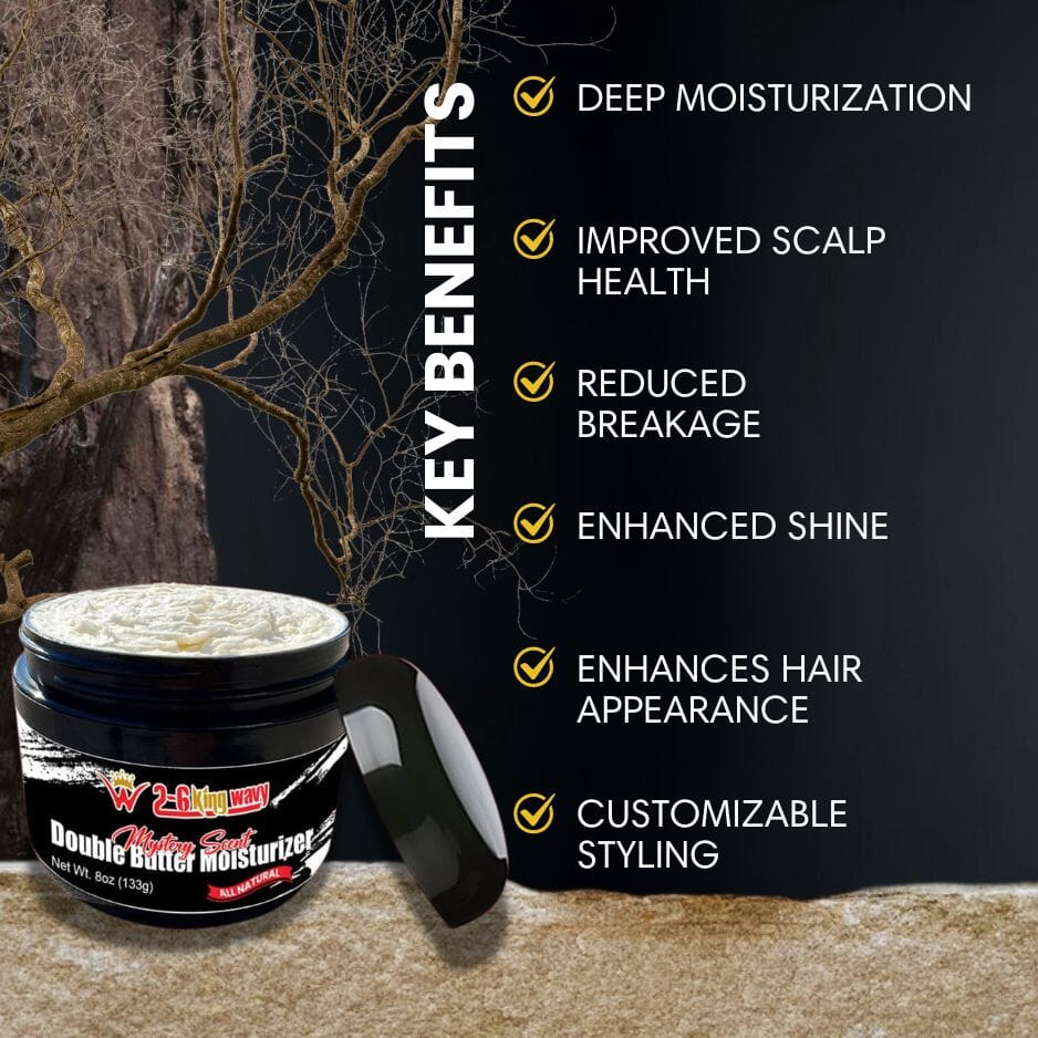 (NEW) Double Butter Moisturizer 8oz (Available Every 26th Day of the month! Only make 50) Wave Natural Products 26 King Wavy Merch, LLC