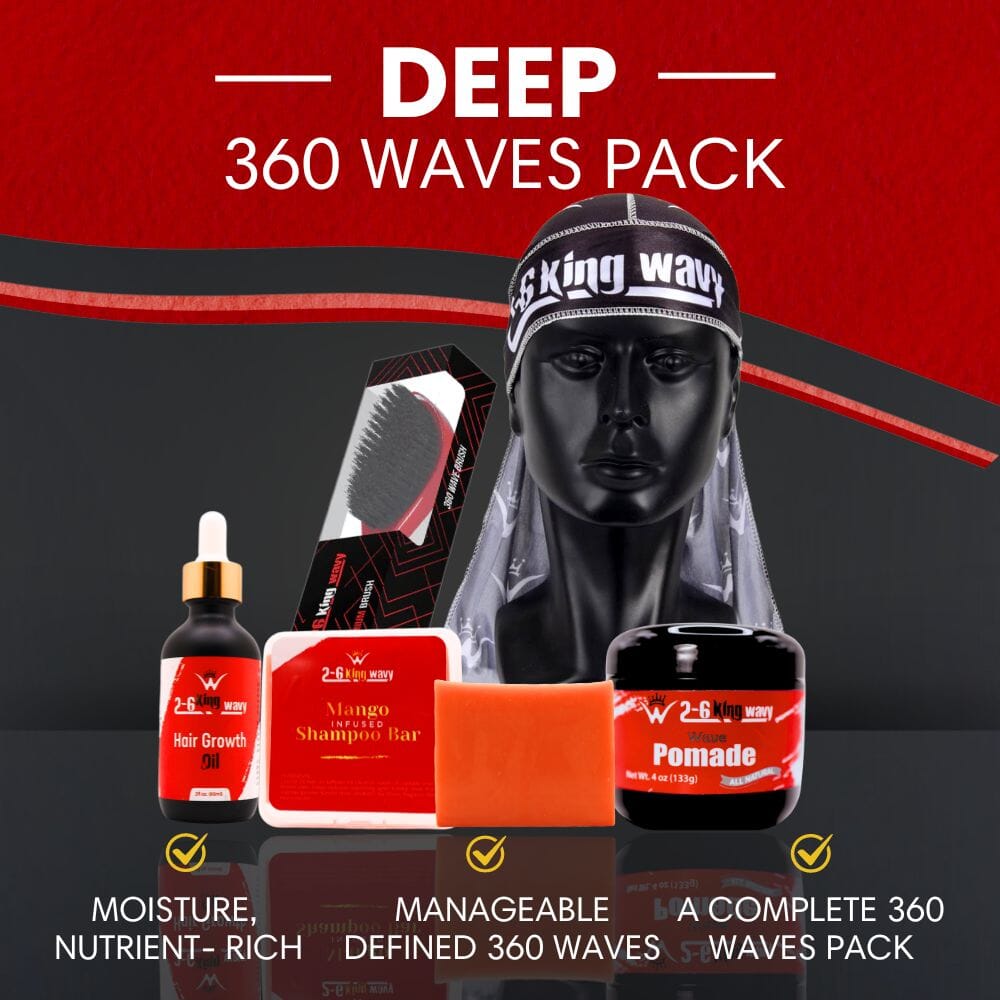 Get Deep Waves Bundle Kit - Premium Pack Wave Natural Products - Kit 26 King Wavy Merch, LLC