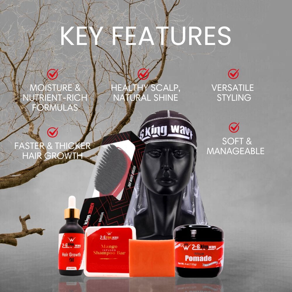 Get Deep Waves Bundle Kit - Premium Pack Wave Natural Products - Kit 26 King Wavy Merch, LLC