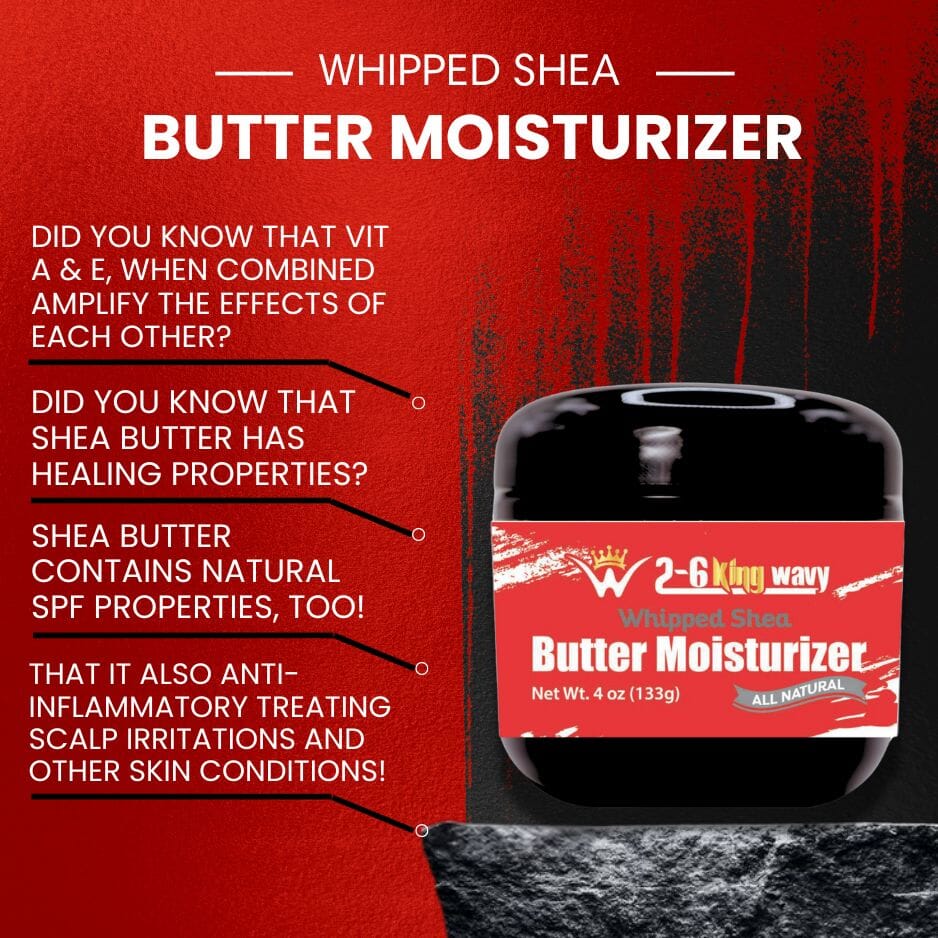 Whipped Shea Butter Moisturizer 4oz Wave Natural Products 26 King Wavy Merch, LLC