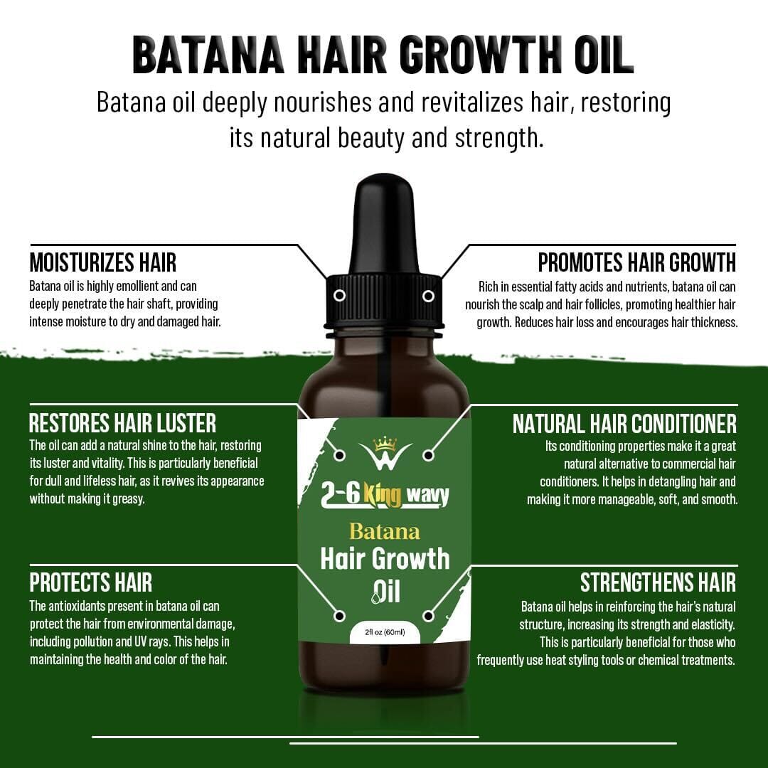 Hair Growth Oil 2oz Premium Quality Wave Natural Products 26 King Wavy Merch, LLC
