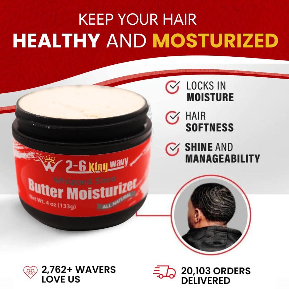 Whipped Shea Butter Moisturizer 4oz Wave Natural Products 26 King Wavy Merch, LLC