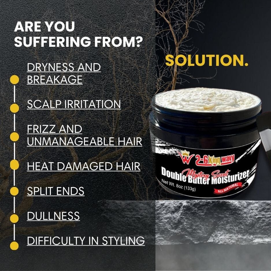 (NEW) Double Butter Moisturizer 8oz (Available Every 26th Day of the month! Only make 50) Wave Natural Products 26 King Wavy Merch, LLC