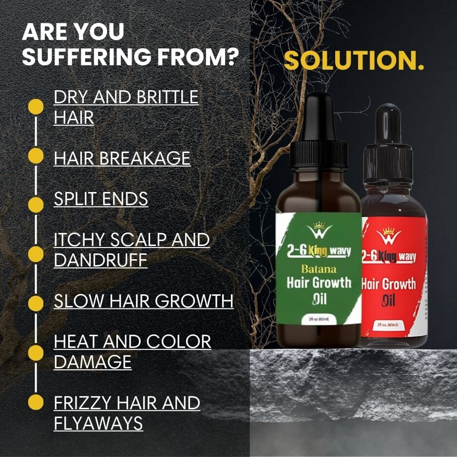 Hair Growth Oil 2oz Premium Quality Wave Natural Products 26 King Wavy Merch, LLC