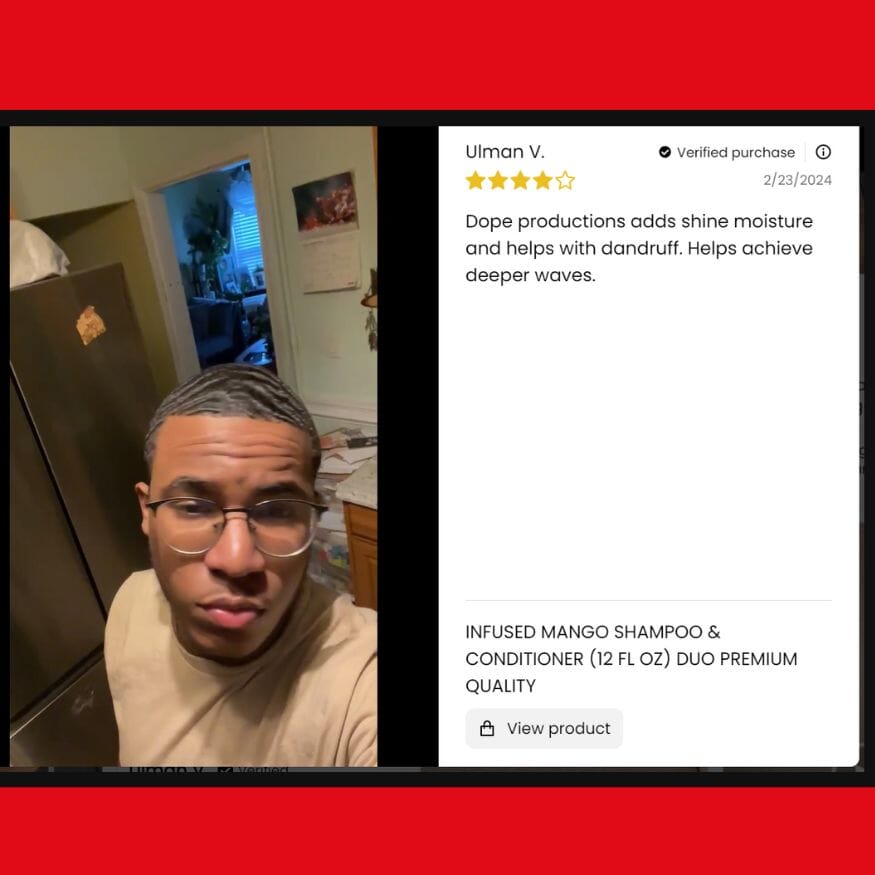 Infused Mango Shampoo & Conditioner (12 FL OZ) DUO Premium Quality Wave Natural Products 26 King Wavy Merch, LLC