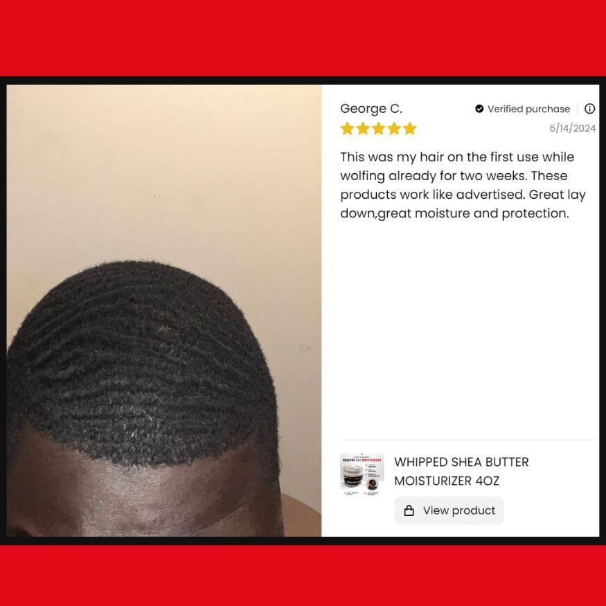 Whipped Shea Butter Moisturizer 4oz Wave Natural Products 26 King Wavy Merch, LLC