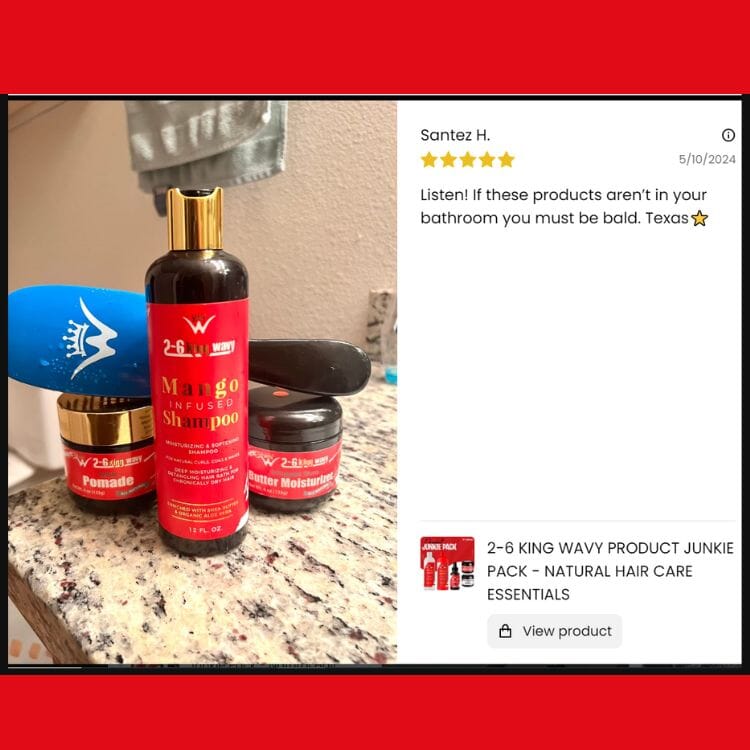 Junkie Pack - Natural Hair Care Essentials Wave Natural Products - Kit 26 King Wavy Merch, LLC