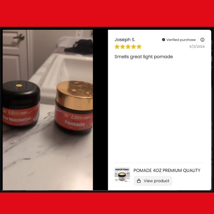 Pomade 4oz Premium Quality Wave Natural Products 26 King Wavy Merch, LLC