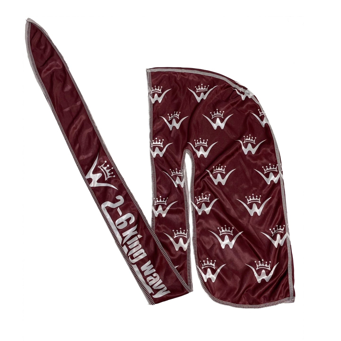 Durag Burgundy Premium Quality Durag 26 King Wavy Merch, LLC