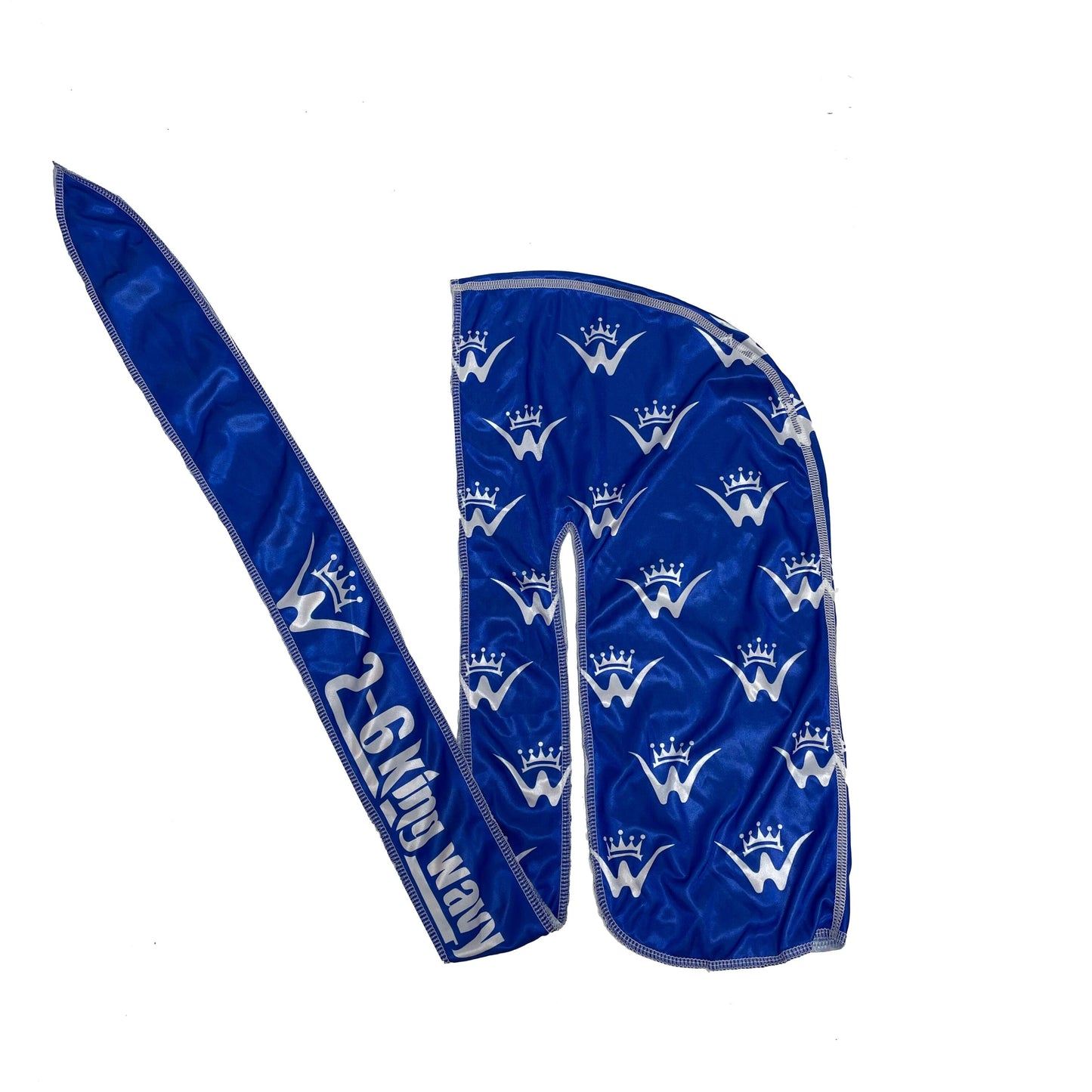 DuRag Nipsey Blue Silk Premium Quality Durag 26 King Wavy Merch, LLC