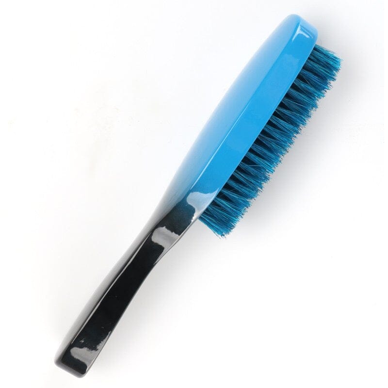 Flat Wave Brush Blue Medium 7 Row Premium Quality Flat Wave Brush 26kingwavymerch