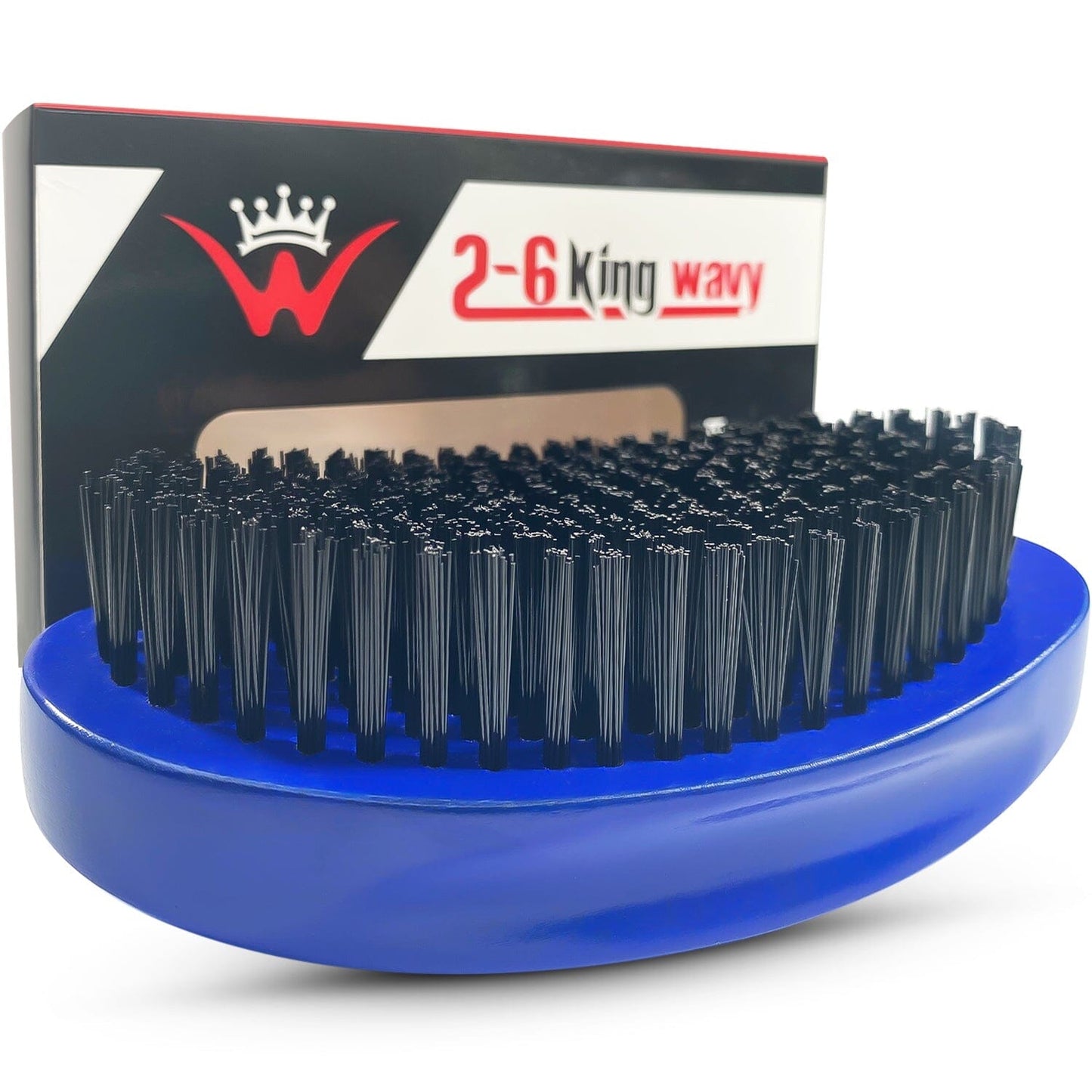 Blue Hard Brush 360 Wave Premium 360 Palm Wave Brush 26 King Wavy Merch, LLC