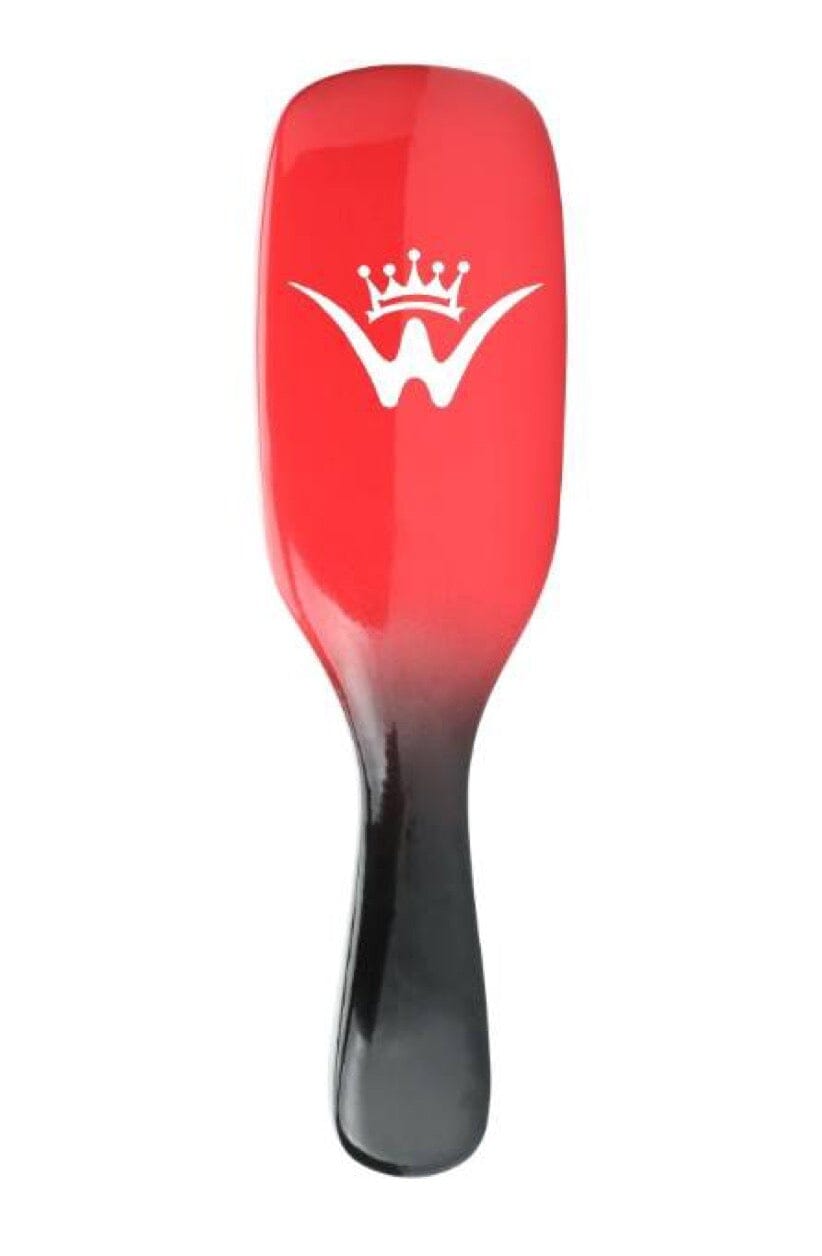 Flat Wave Brush Red Medium-Hard 7 Row Premium Quality Flat Wave Brush 26kingwavymerch