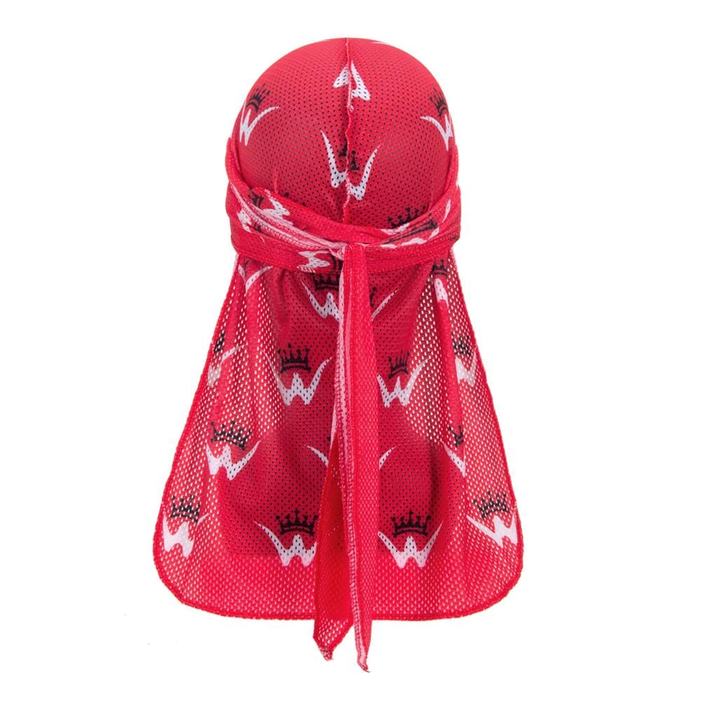 Mesh DuRag Red (Wash n Style) Premium Quality Mesh DuRag 26 King Wavy Merch, LLC