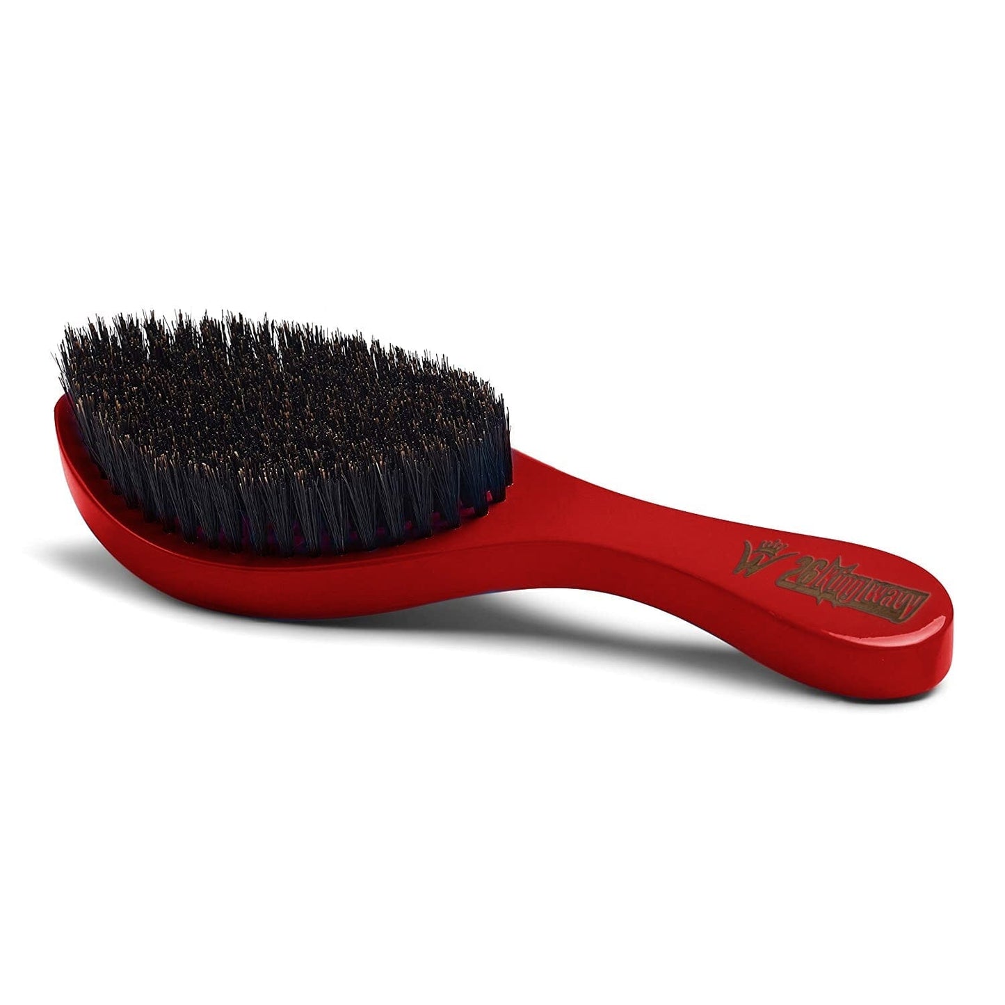 Long Handle Wave Brush Red (Medium) Premium Quality Long Handle Wave Brush 26 King Wavy Merch, LLC