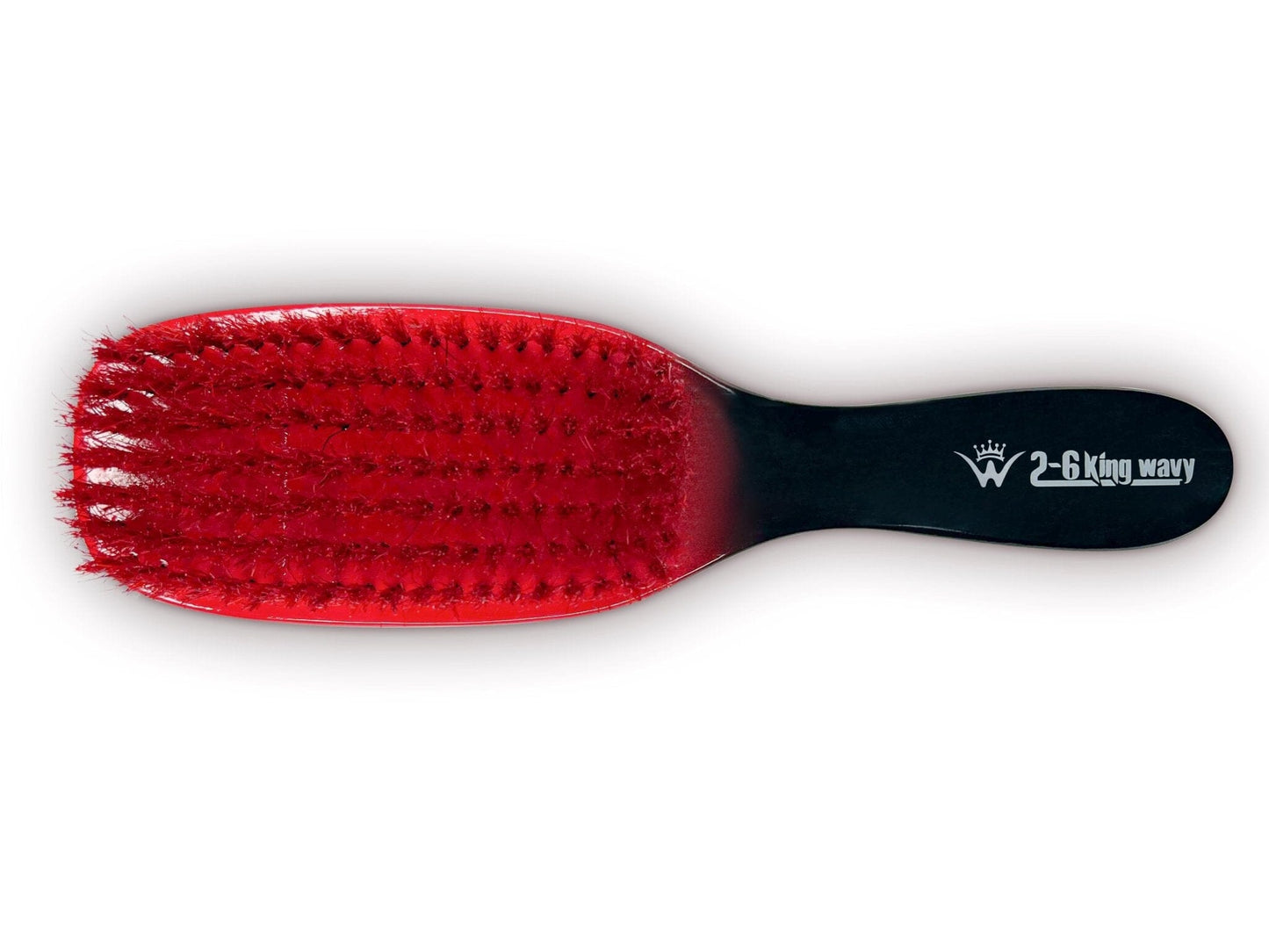 Flat Wave Brush Red Soft 7 Row Premium Quality Flat Wave Brush 26kingwavymerch