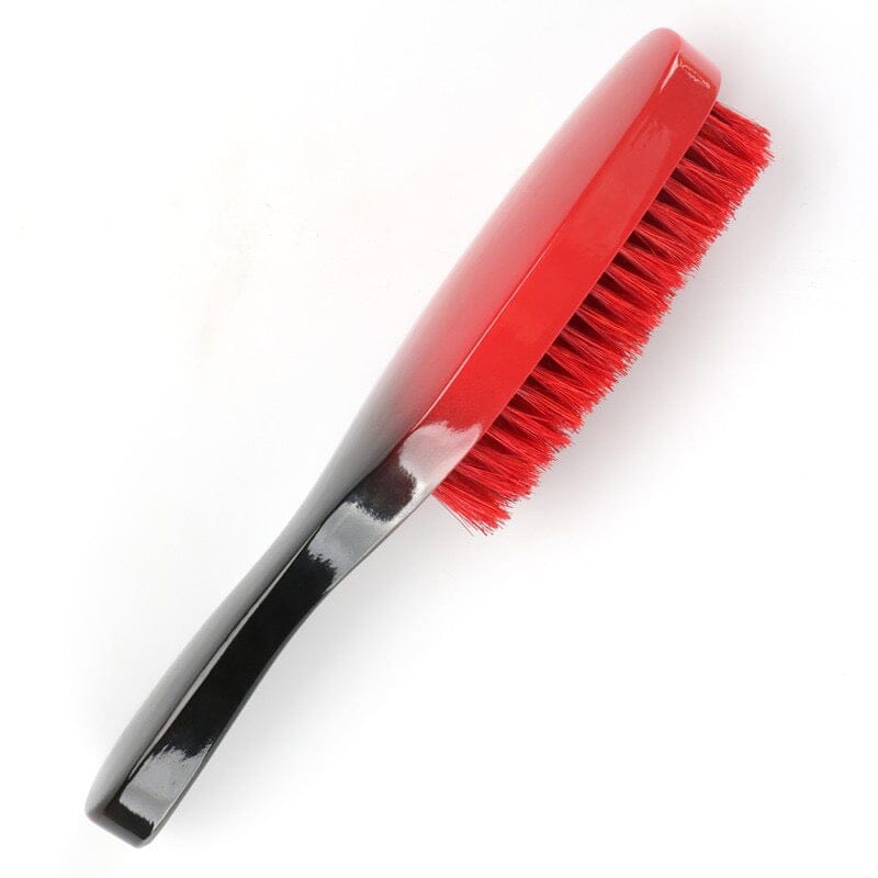 Flat Wave Brush Red Soft 7 Row Premium Quality Flat Wave Brush 26kingwavymerch