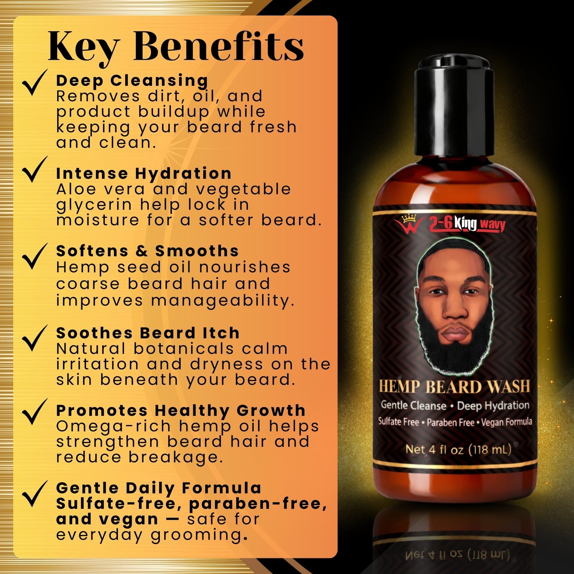 Premium Beard Care Beard care kit 26 King Wavy Merch, LLC 