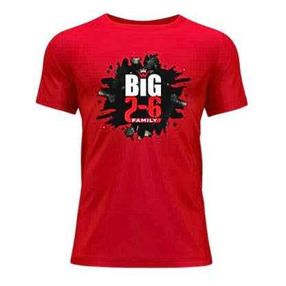 26 King Wavy T-Shirt- Big Black Paint Splash 26 King Wavy Merch, LLC Red 