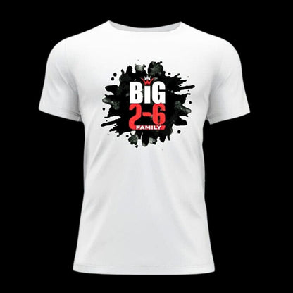 26 King Wavy T-Shirt- Big Black Paint Splash 26 King Wavy Merch, LLC White 