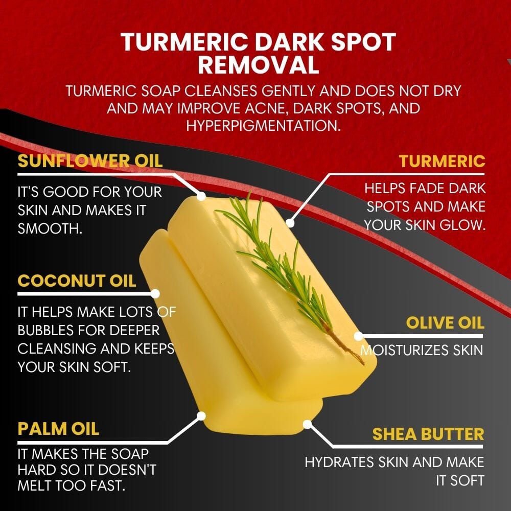 Turmeric Face Bar Dark Spot Removal 26 King Wavy Merch, LLC 