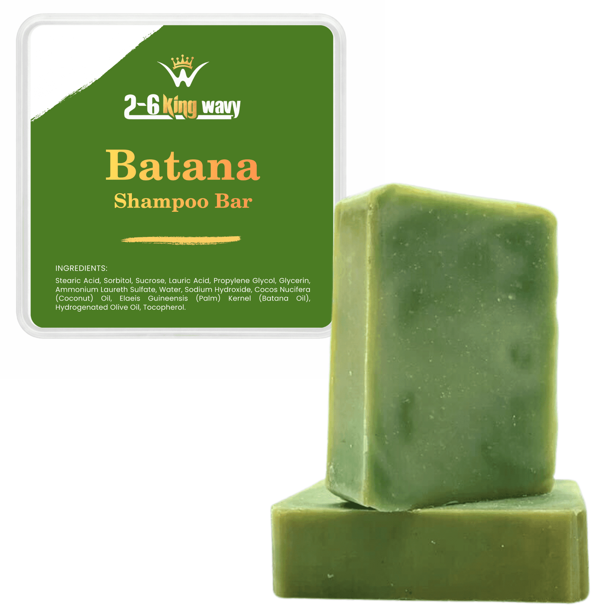 Shampoo Bar for Waves, Curls & Coarse Hair Wave Natural Products 2-6 King Wavy Merch 