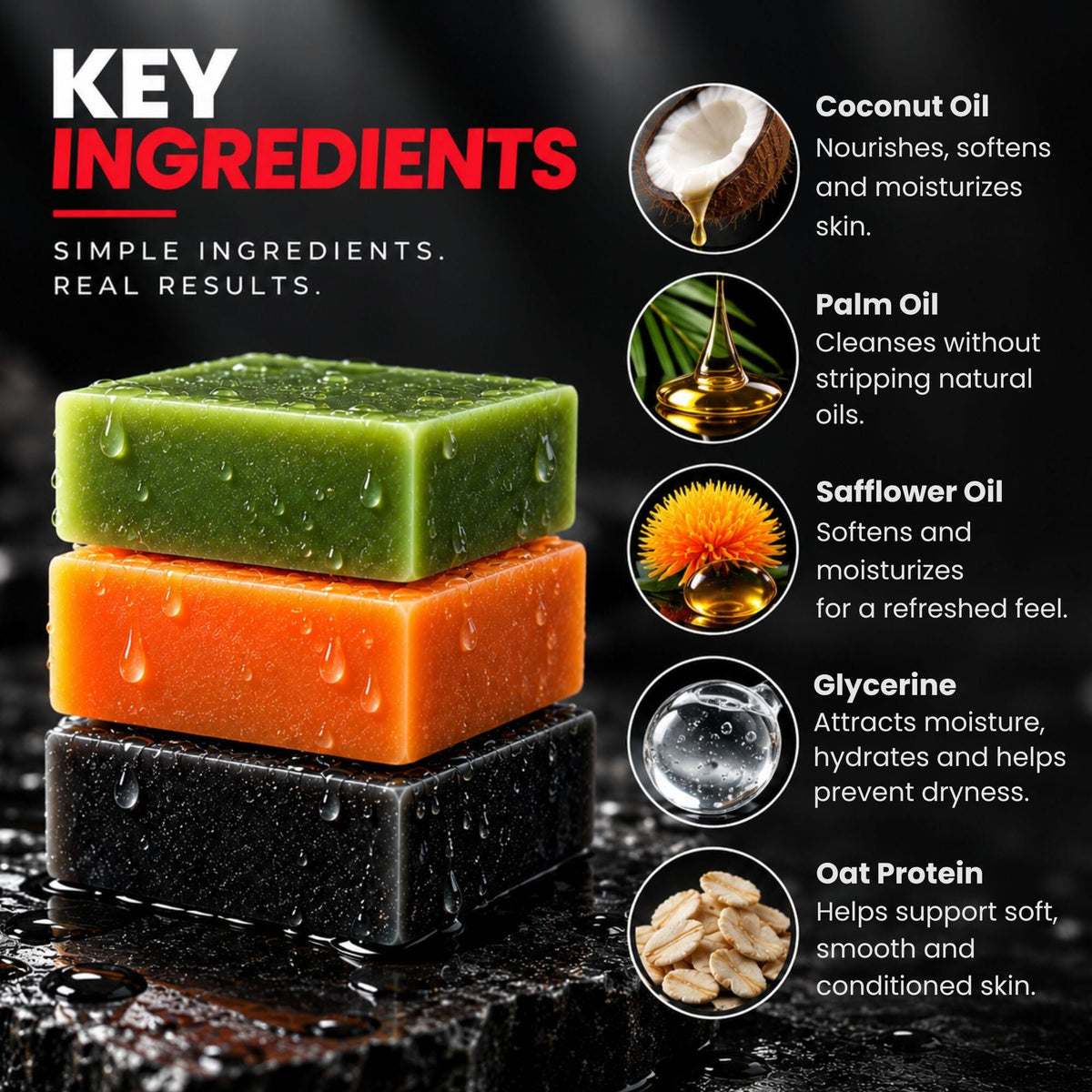 Body Bar Soap Wave Natural Products 2-6 King Wavy Merch 
