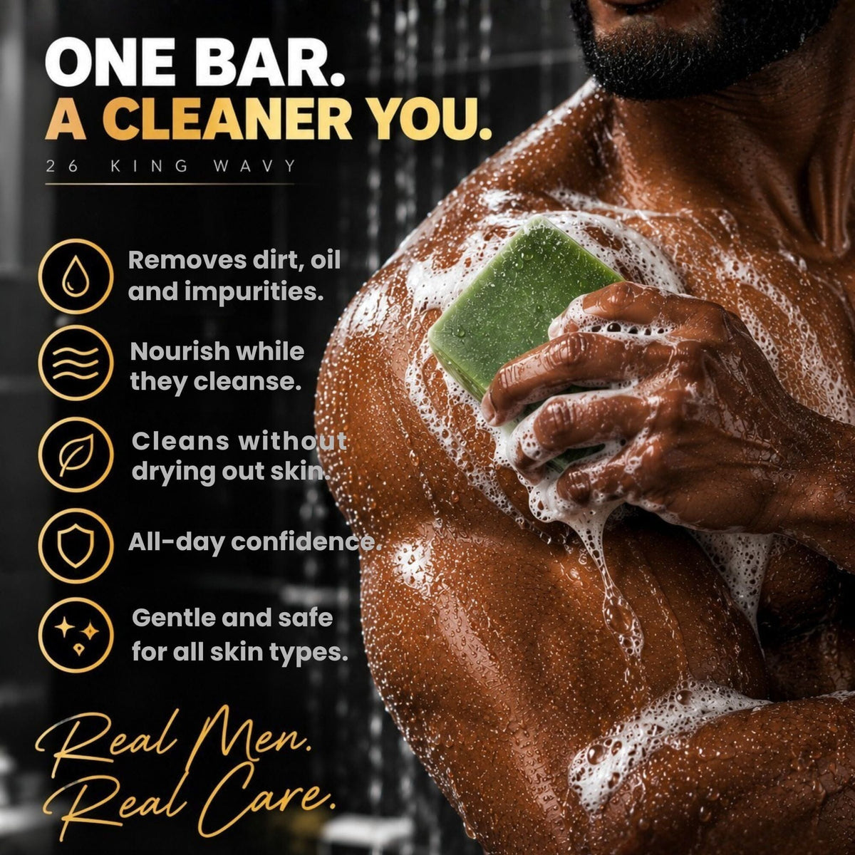 Body Bar Soap Wave Natural Products 2-6 King Wavy Merch 