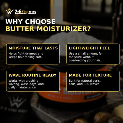 Whipped Shea Butter Moisturizer for Dry Hair® Wave Natural Products 26 King Wavy Merch, LLC 
