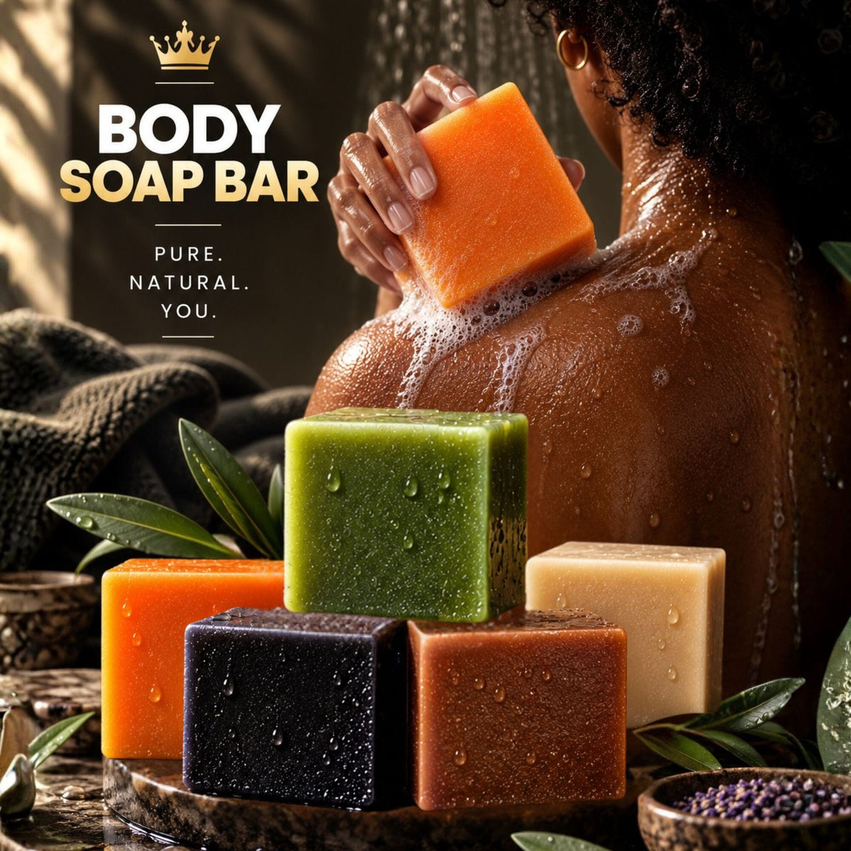 Body Bar Soap Wave Natural Products 2-6 King Wavy Merch 
