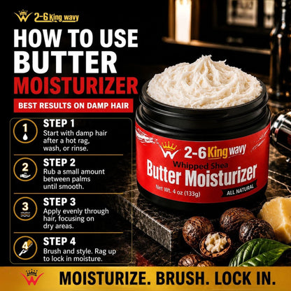 Whipped Shea Butter Moisturizer for Dry Hair® Wave Natural Products 26 King Wavy Merch, LLC 