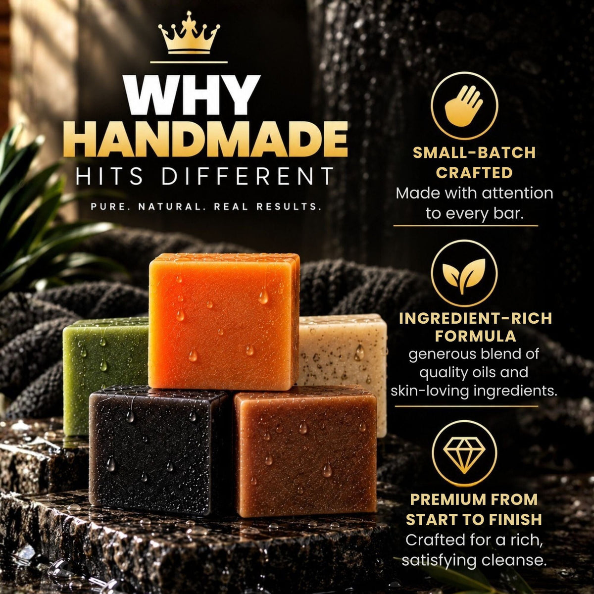 Body Bar Soap Wave Natural Products 2-6 King Wavy Merch 