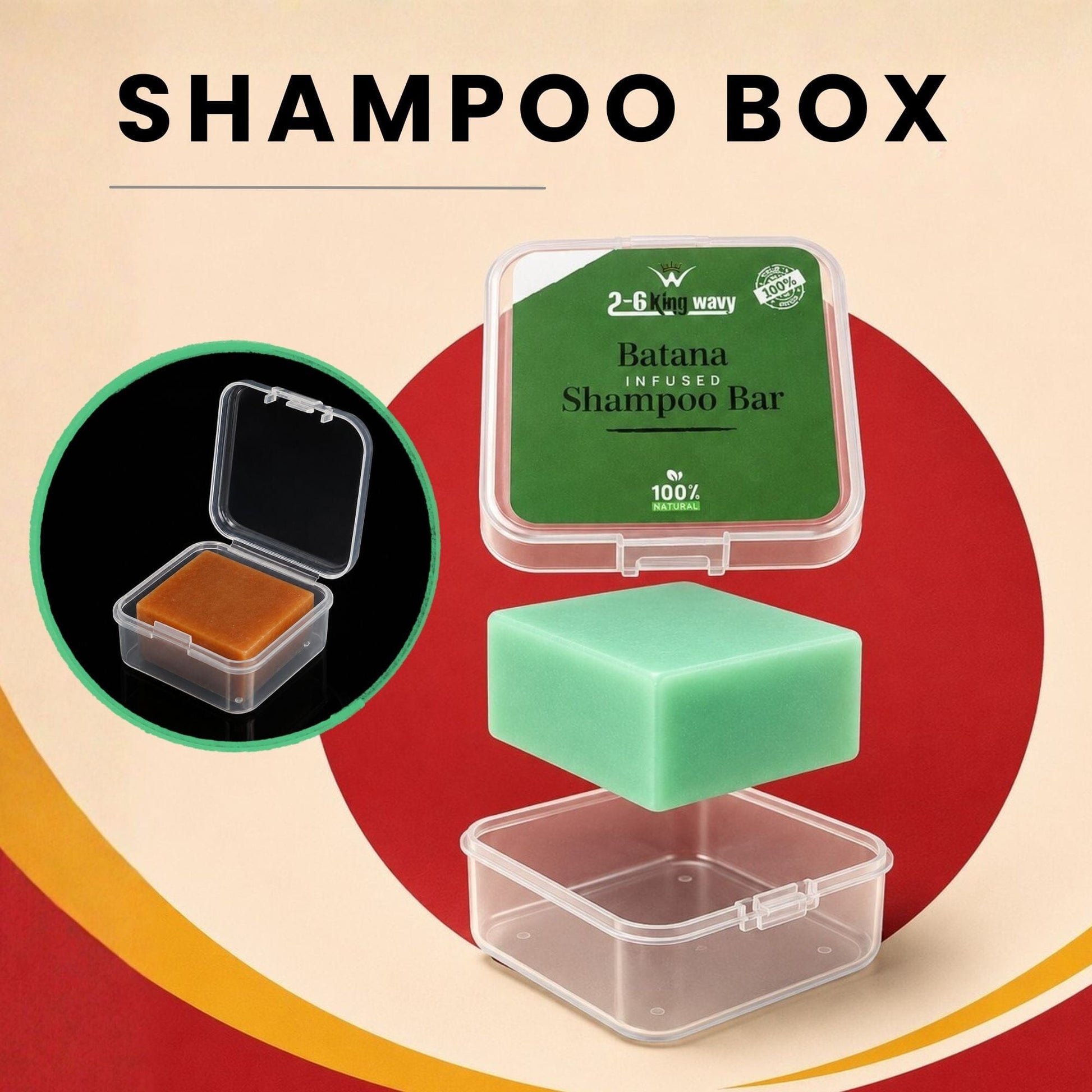 Shampoo Bar for Waves, Curls & Coarse Hair Wave Natural Products 2-6 King Wavy Merch 