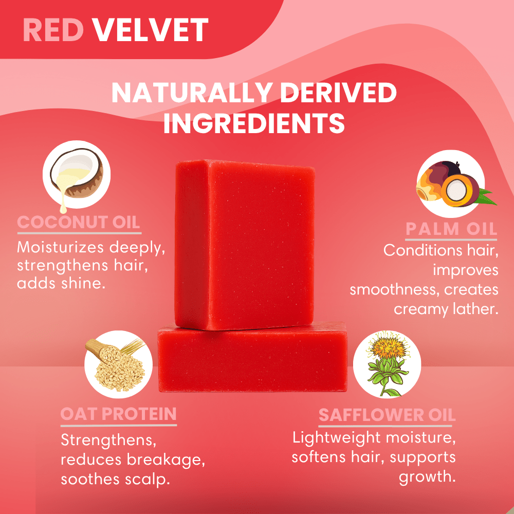 Shampoo Bar Wave Natural Products 2-6 King Wavy Merch Red Velvet 