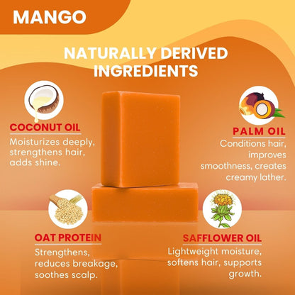 Shampoo Bar Wave Natural Products 2-6 King Wavy Merch Mango 