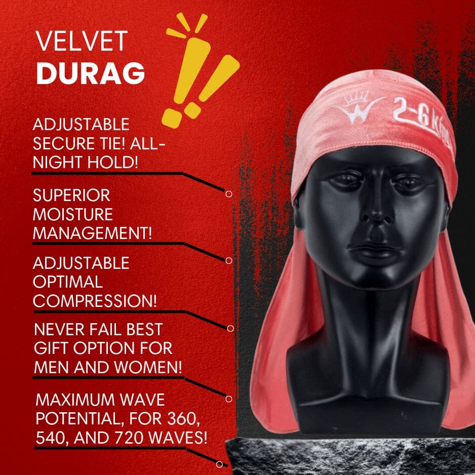 Velvet DuRag's Premium Quality [All Variants] Velvet DuRag 26 King Wavy Merch, LLC 