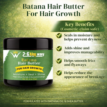 Whipped Shea Butter Hair Moisturizer Wave Natural Products 26 King Wavy Merch, LLC 