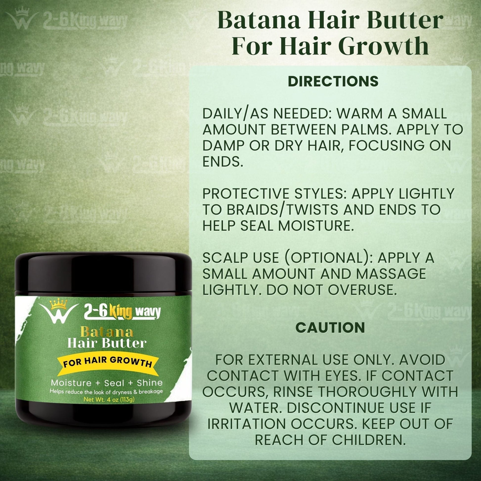 Batana Hair Butter Wave Natural Products 26 King Wavy Merch, LLC 